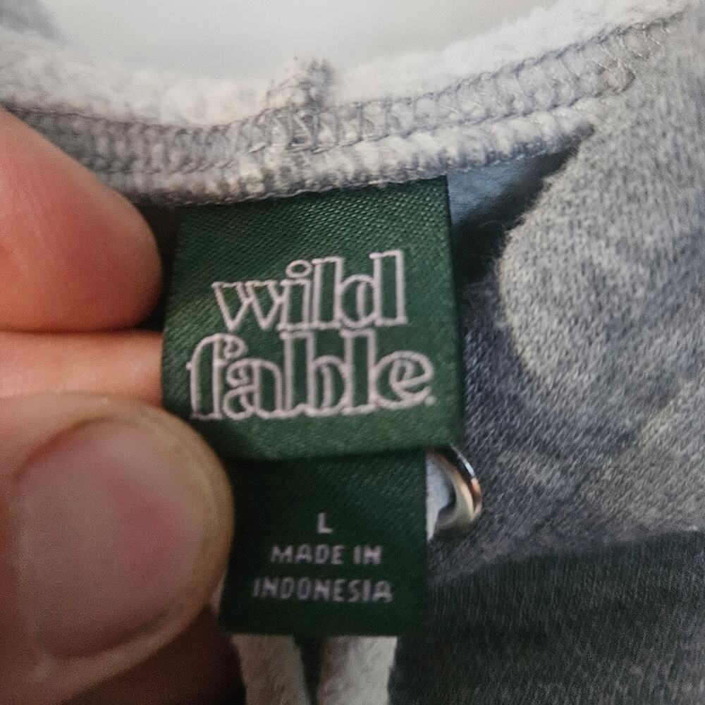 Wild Fable Charcoal Cropped Hoodie - Picture 2 of 3